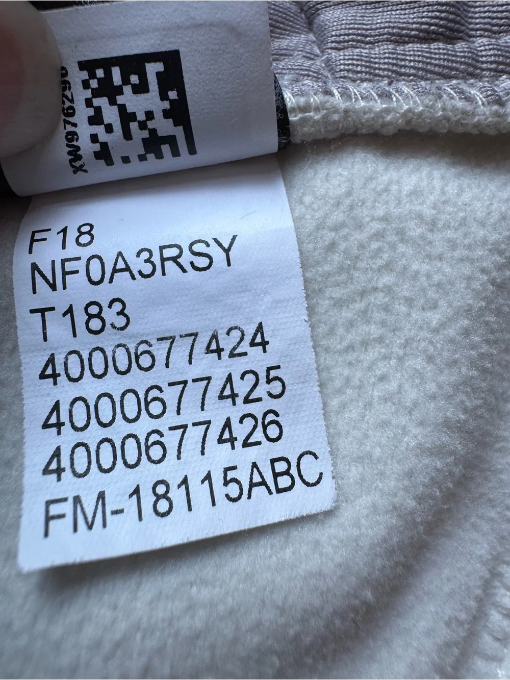 The North Face NFOA3RSY 100% polyester full zip-up hoodie/jacket XXL colorblock